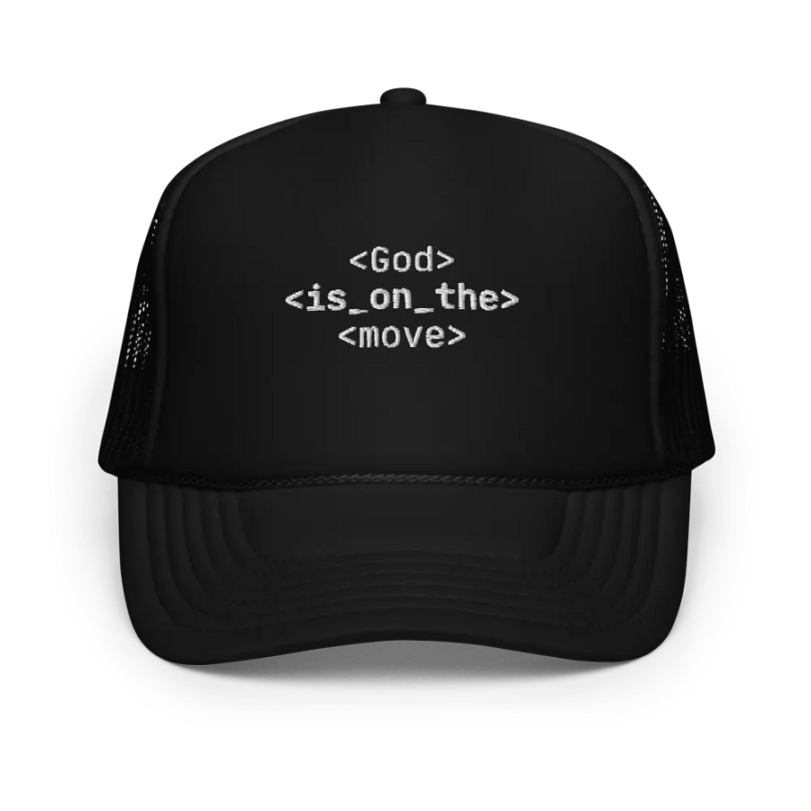 God is on the move Trucker product image (1)