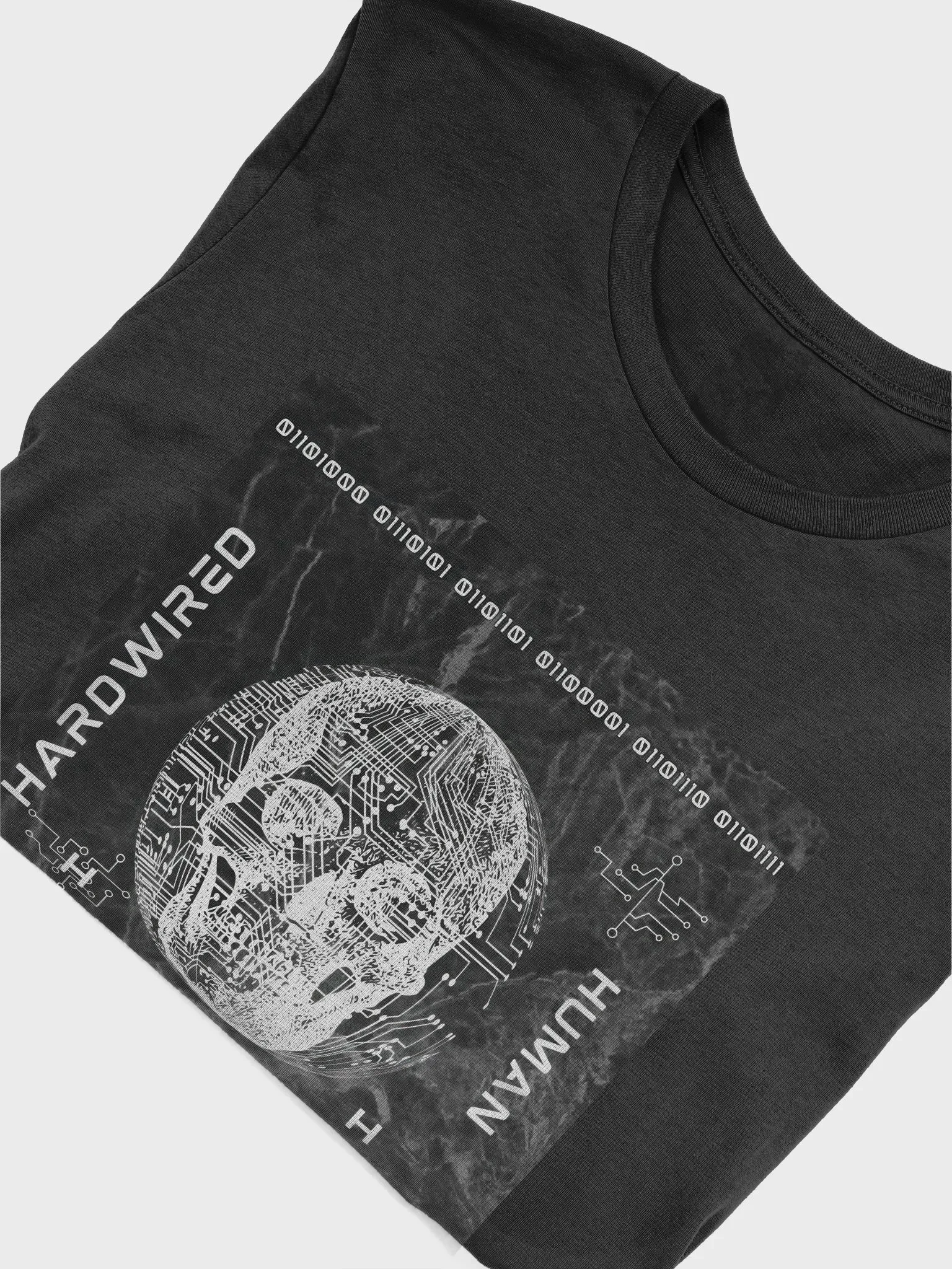 HARDWIRED HUMAN Circuit Skull T-Shirt product image (5)