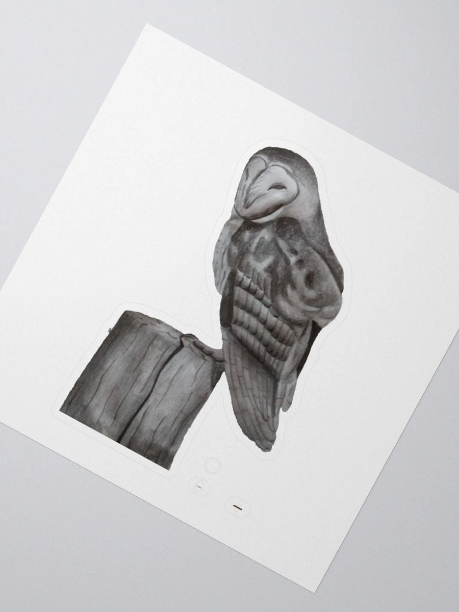 Barn Owl Drawing Sticker product image (6)