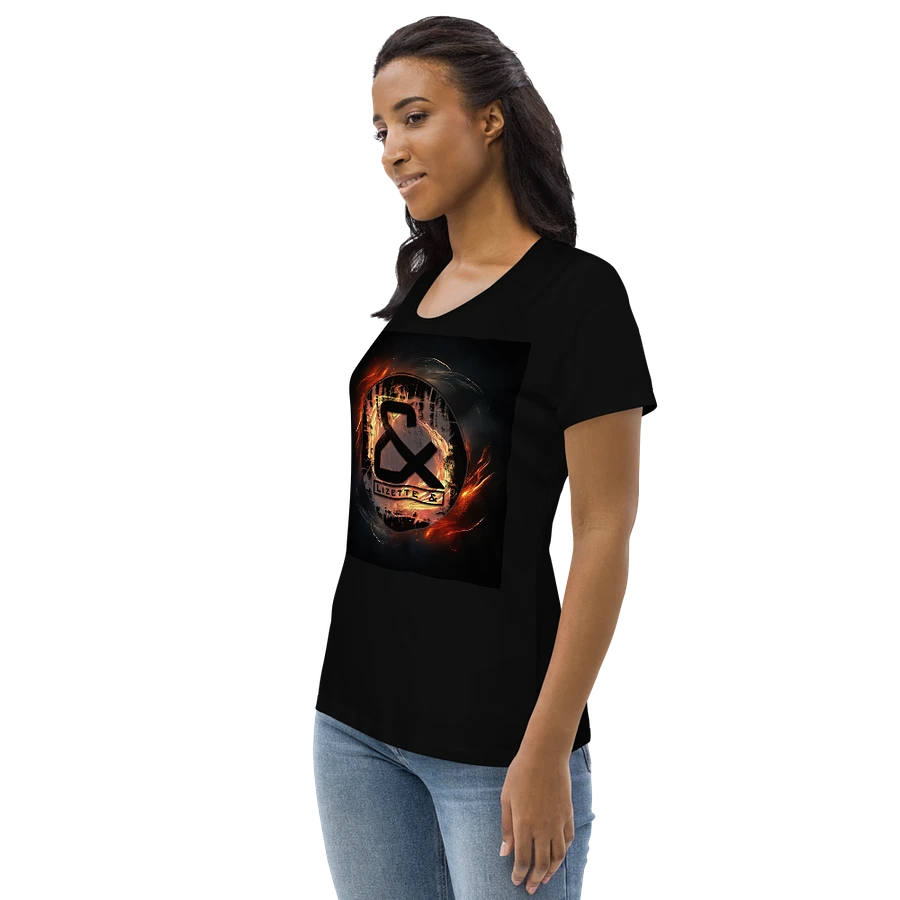 Lizette & badge logo on fire womens tee (EU only) product image (5)