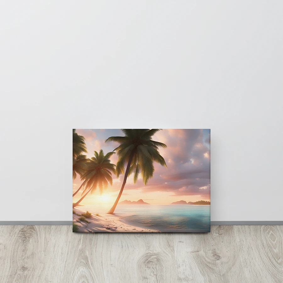 White Sand Beach Sunset Serenity Canvas product image (15)