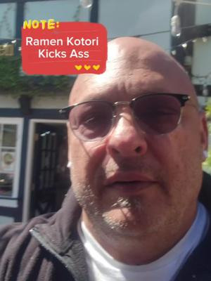 Tan Tan Chicken Ramen at Kotori Ramen in Solvang, CA. Nothin left, but the shirt stain! #ramen #greatfood 