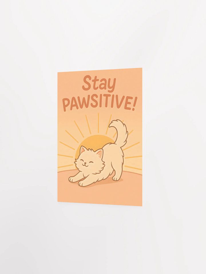 Pawsitive Cute Cat Motivational Poster product image (12)