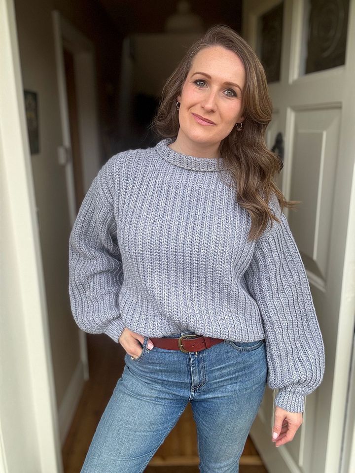 Beginner Pullover or Vest Pattern / Easy Crochet Sweater Pdf Pattern / Adult Sizes XS to 5XL ribbed crochet top pattern product image (2)