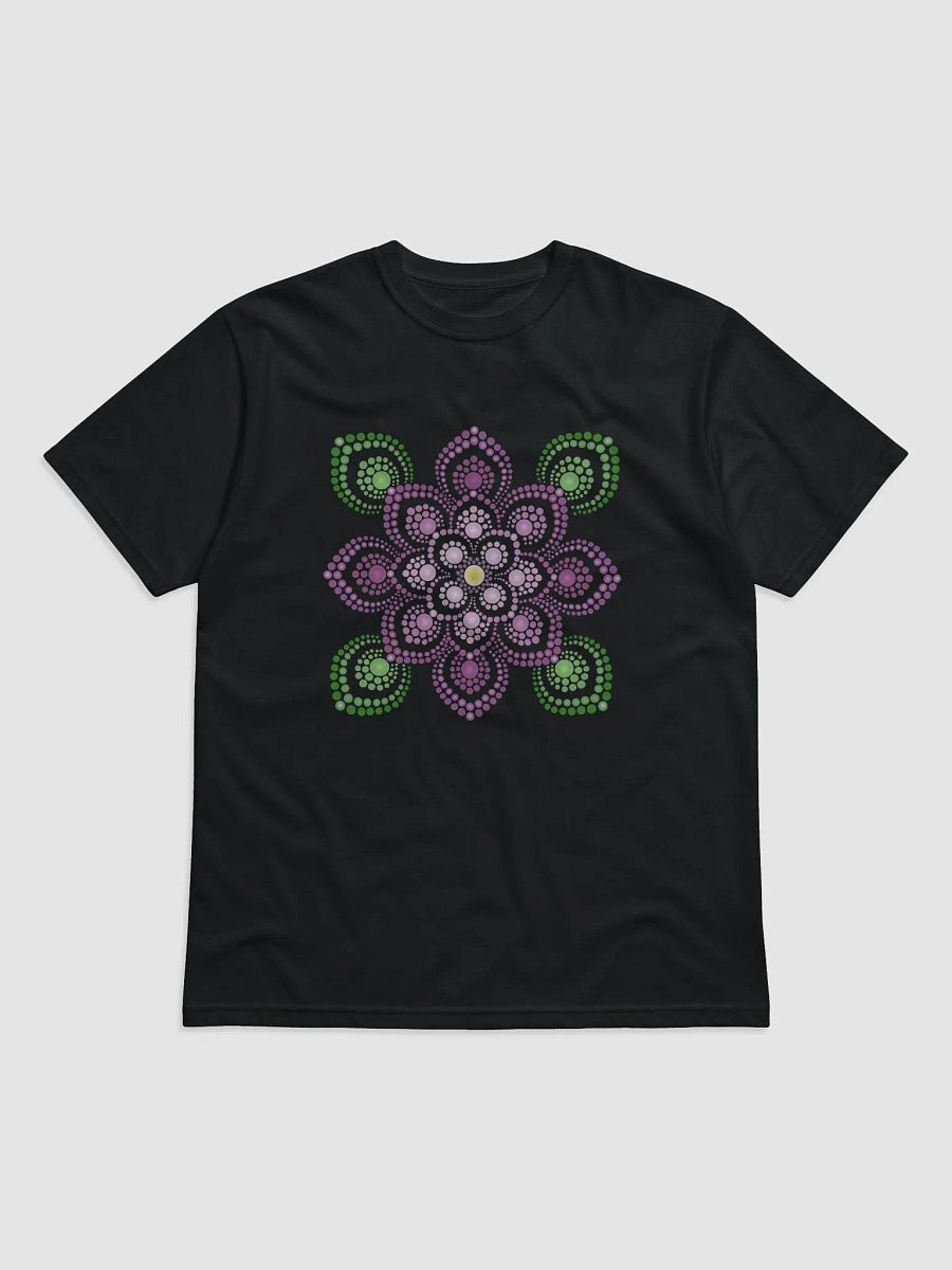 Purple and Green Mandala Unisex Organic T-Shirt product image (1)