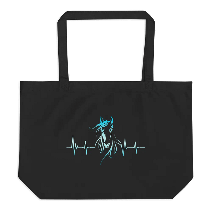 Horse Heartbeat Organic Cotton Tote product image (1)