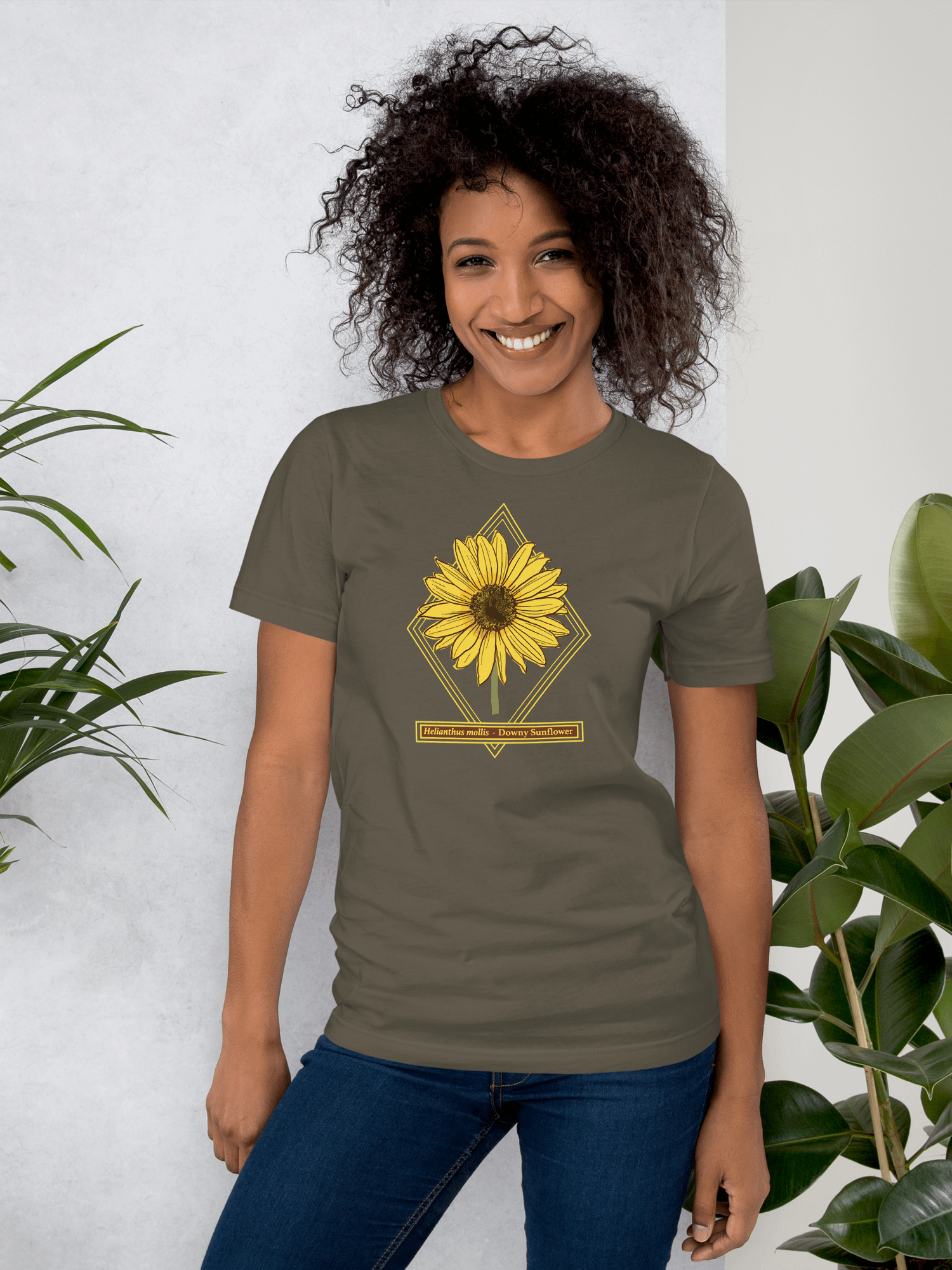 Helianthus Sunflower Unisex Lightweight Supersoft Cotton T-Shirt product image (34)