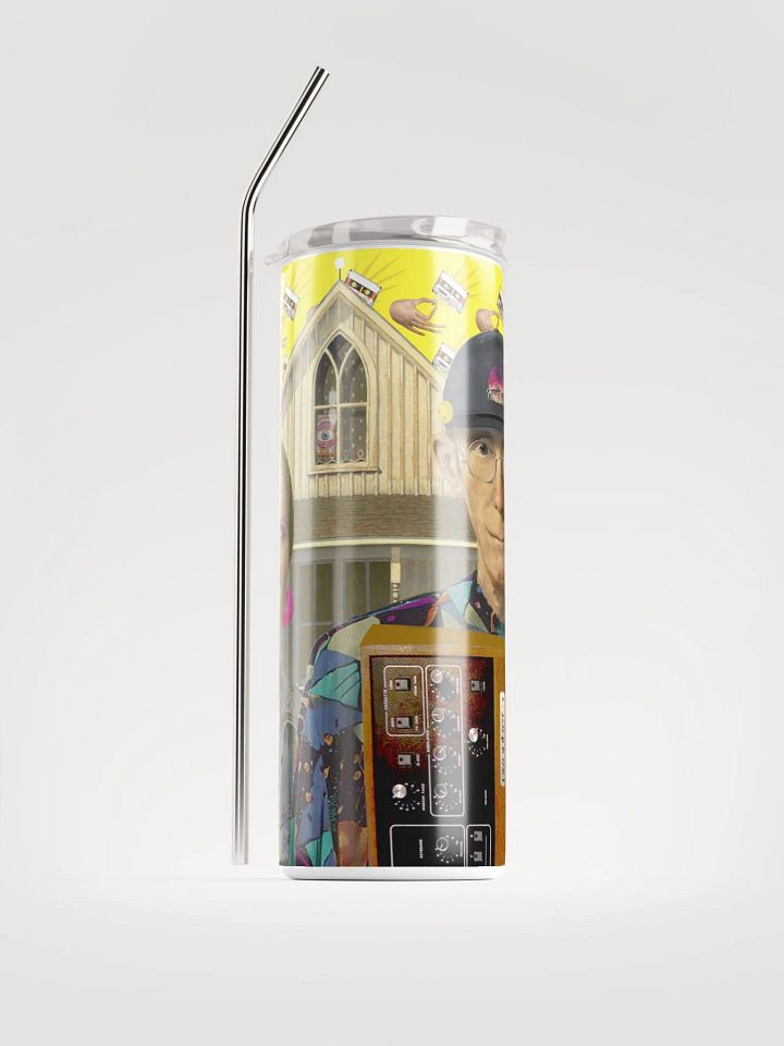 American Prophet by Frank Fonik (Sequential Prophet 5), Techno EDM Stainless Steel Tumbler product image (2)
