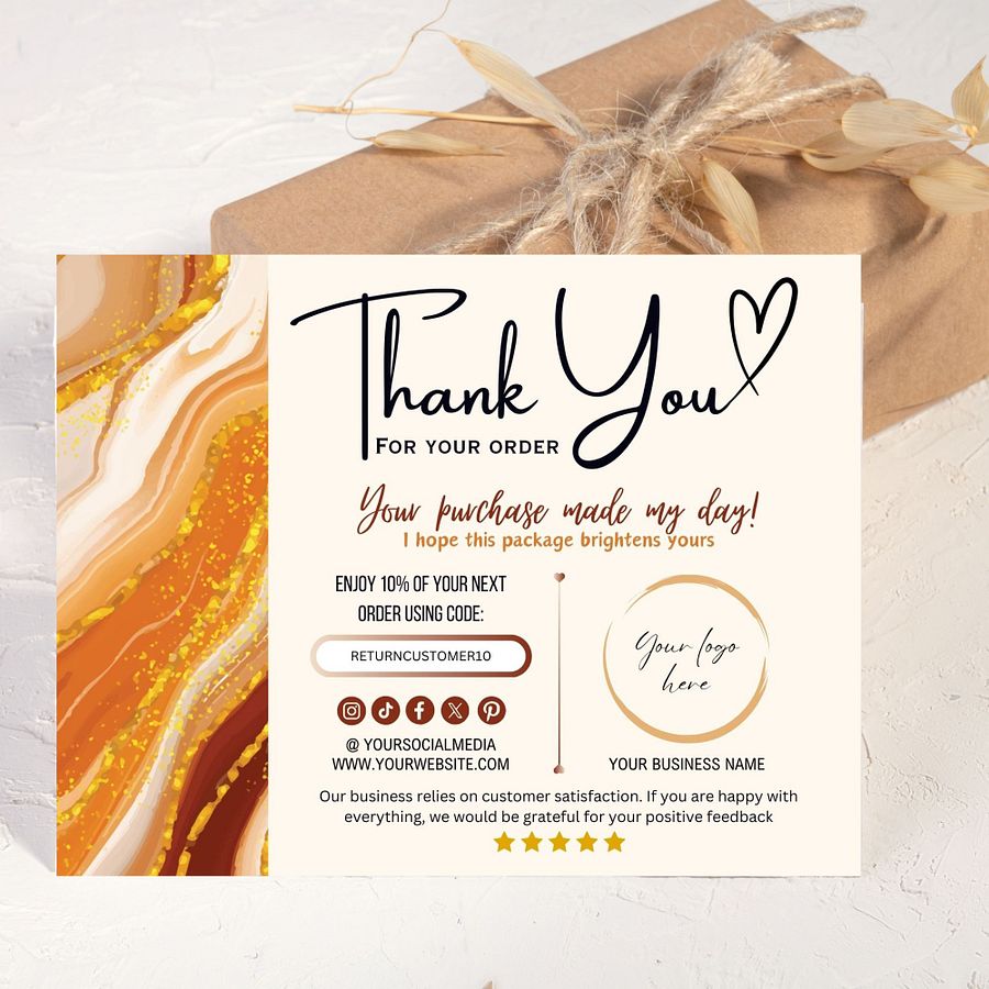Phoenix - Thank You Card Template product image (3)