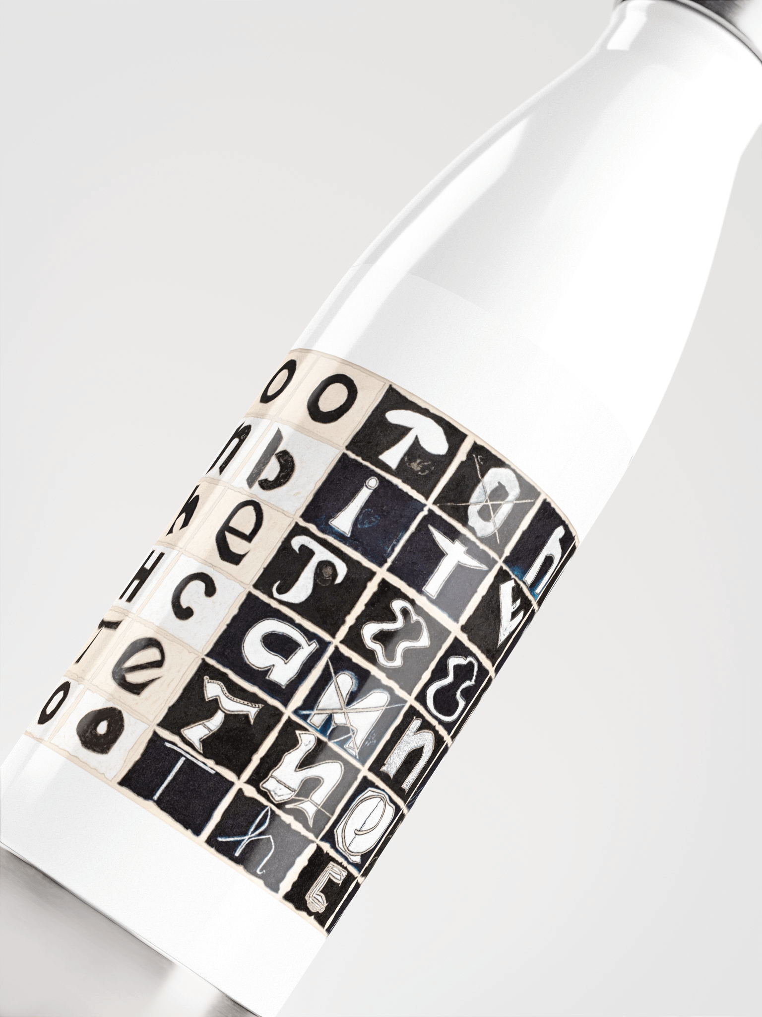 The Tooth Can Bite Stainless Steel Water Bottle (white) product image (5)