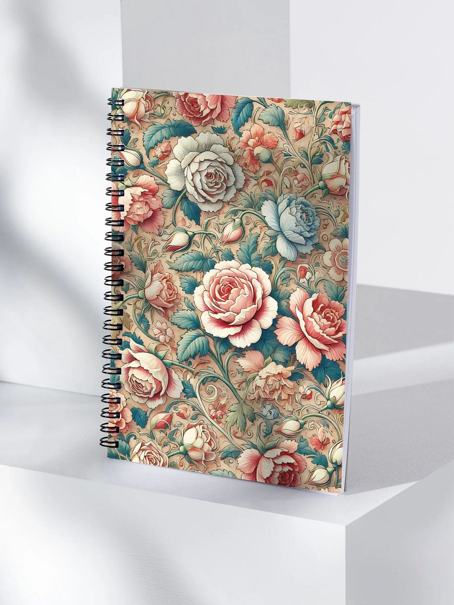 Royal Floral Spiral Notebook product image (4)