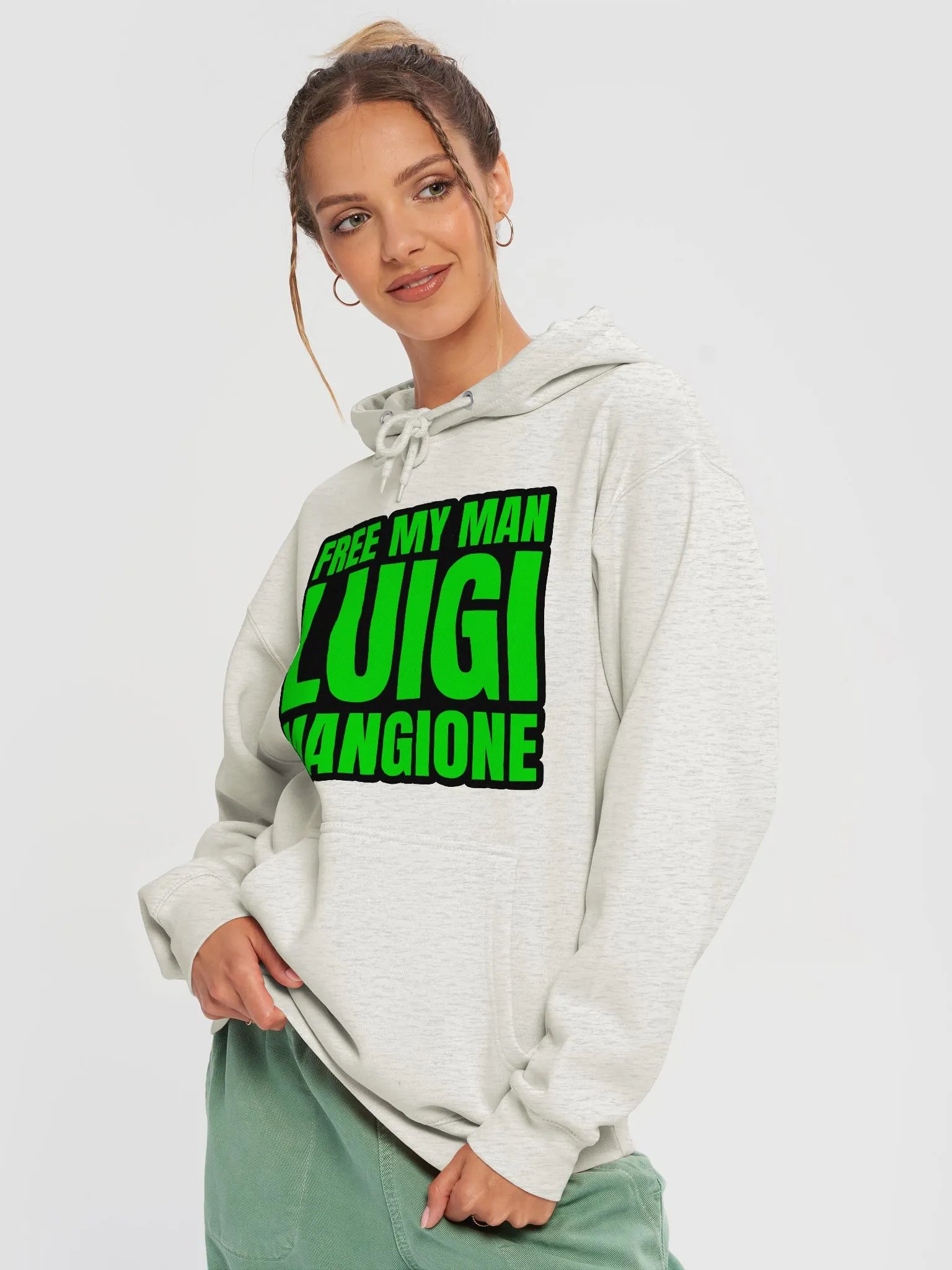 FREE MY MAN LUIGI MANGIONE Pullover Hoodie product image (3)