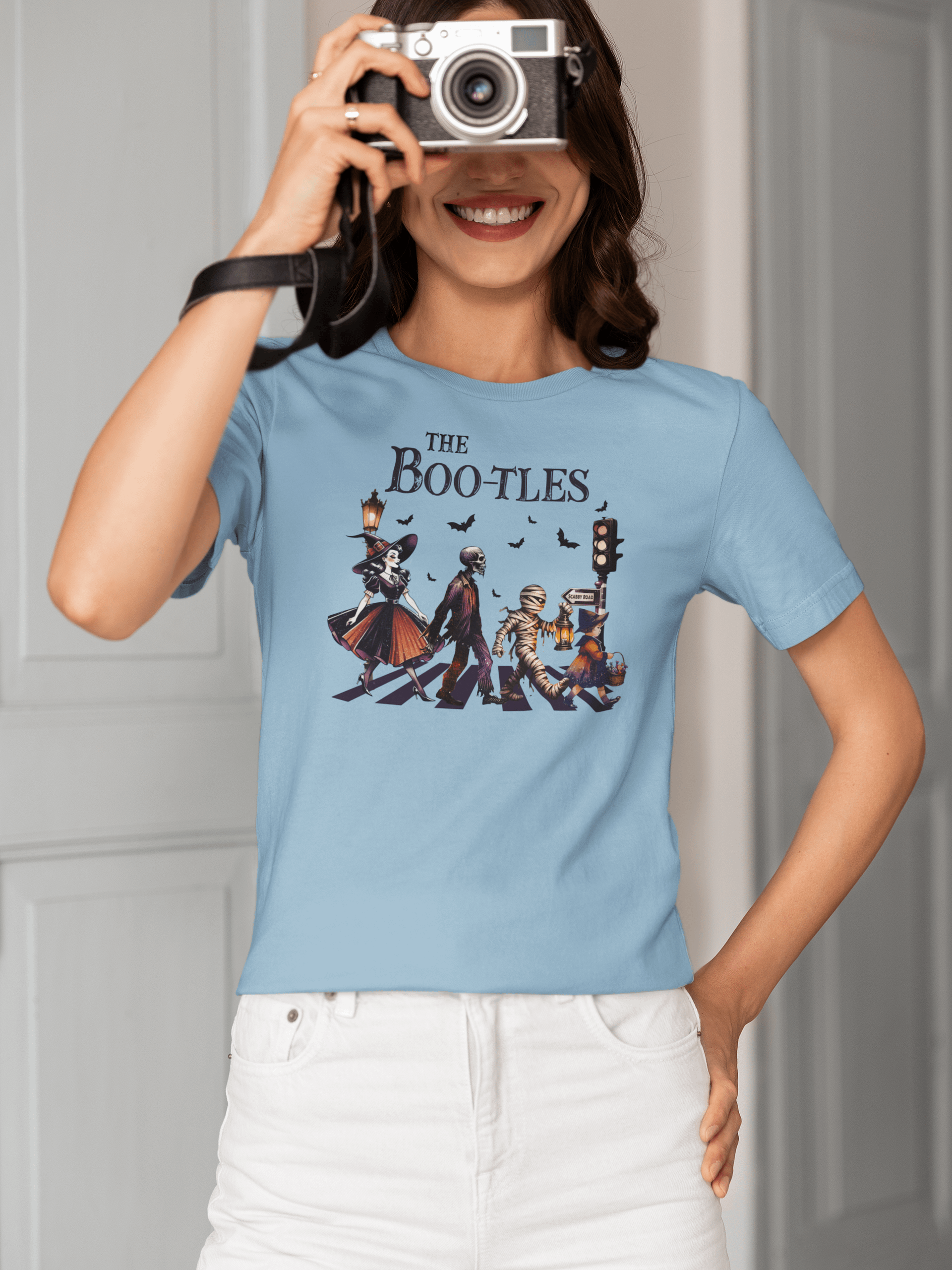 The Boo-tles Retro Halloween Parody T-Shirt product image (1)