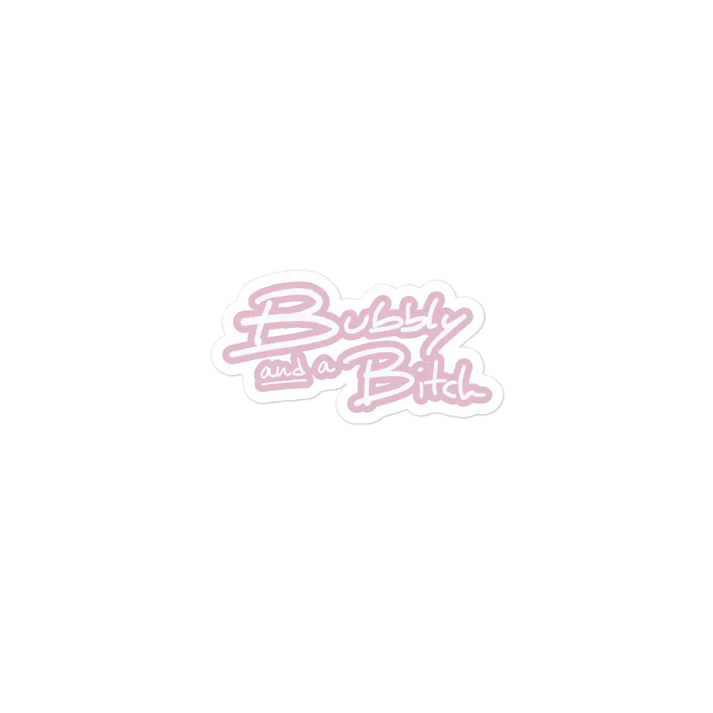 Bubbly and a B*tch (lined design, #E1B9CE) magnet product image (1)