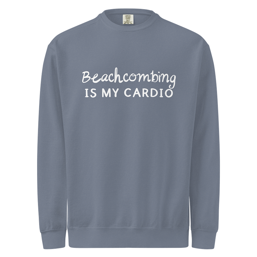 Beachcombing IS MY CARDIO | Comfort Colors® Garment-Dyed Sweatshirt | Coastal Apparel by Monique Faella Designs™ product image (14)