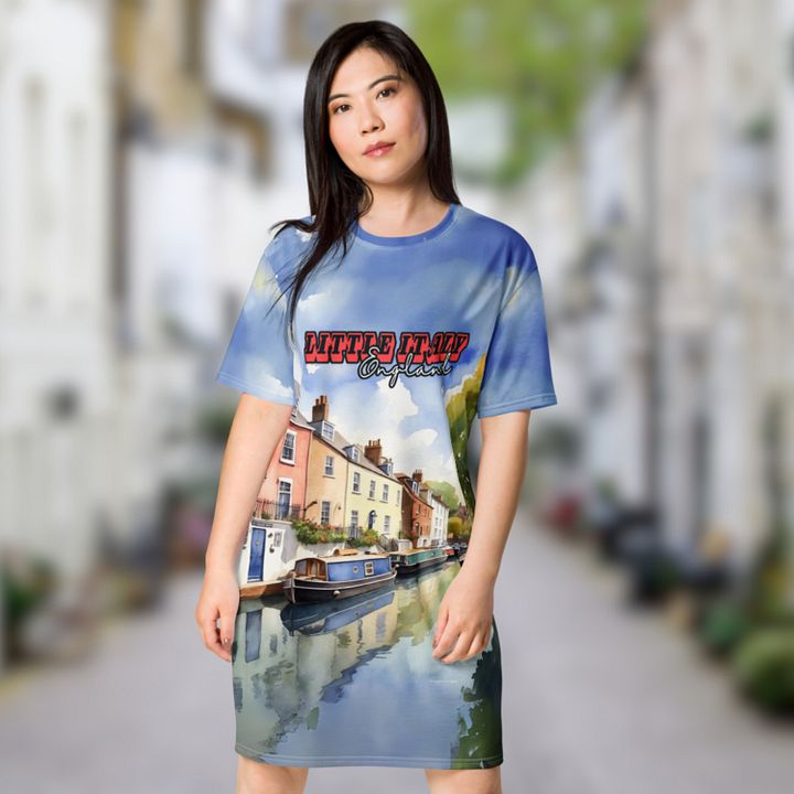 Little Italy - England - All Over Print - Watercolor - T-shirt Dress product image (1)