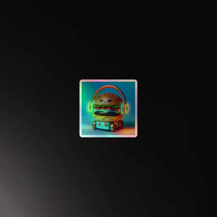 Whimsical Burger Beats Sticker Set product image (4)