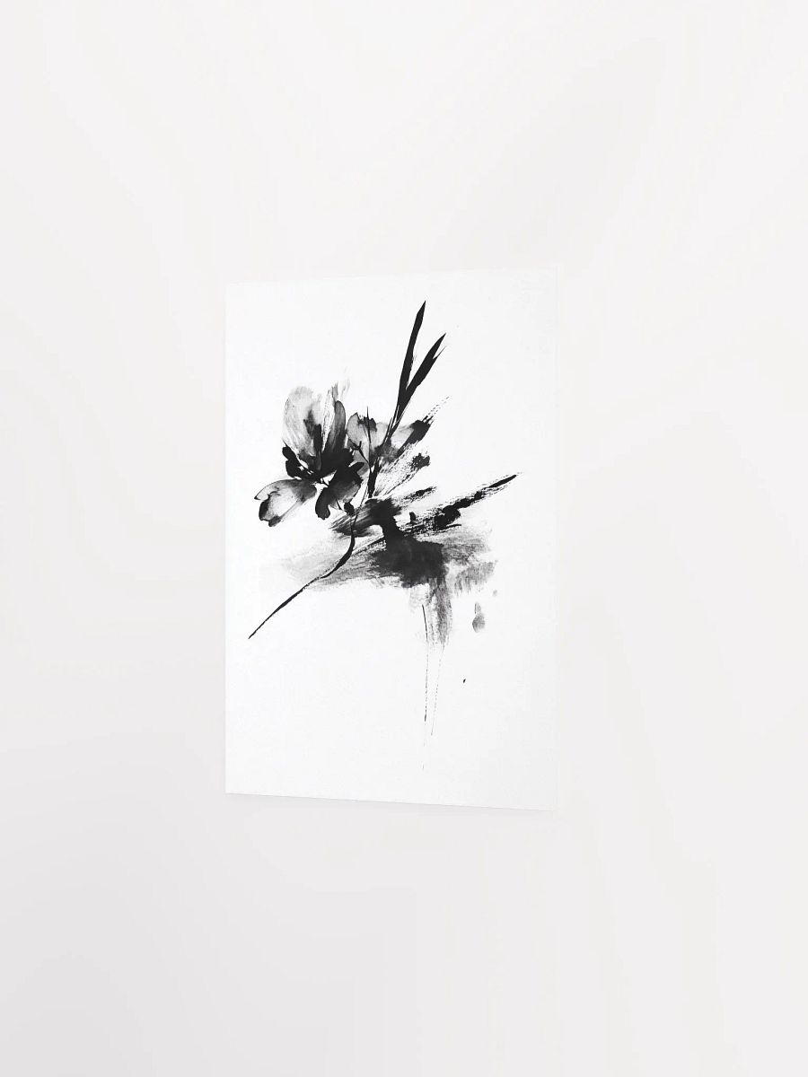 Ink Bloom IV: Monochromatic Floral Art Print product image (2)