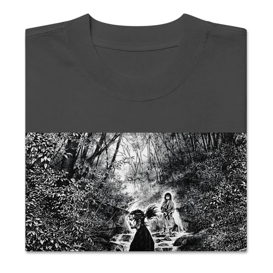 Vagabond Musashi Contemplation | Oversized Faded T-Shirt product image (2)