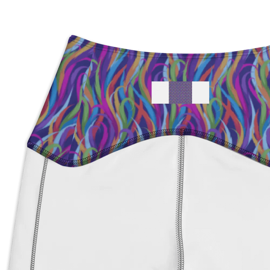 leggings with pockets in modern design with blues, pink and turquoise colors up to 6Xl size product image (7)