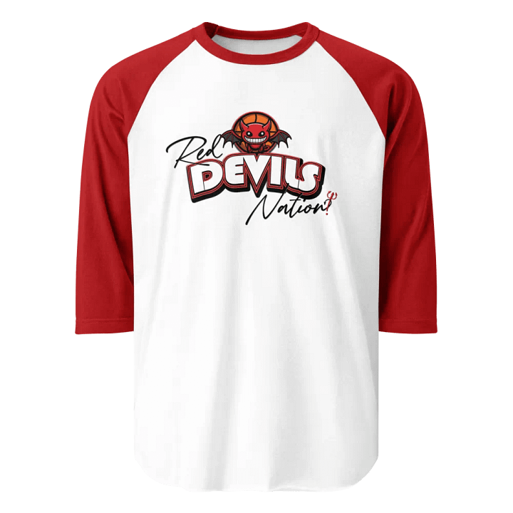 Devils Nation Basketball - 3/4 Sleeve Baseball Tee product image (9)