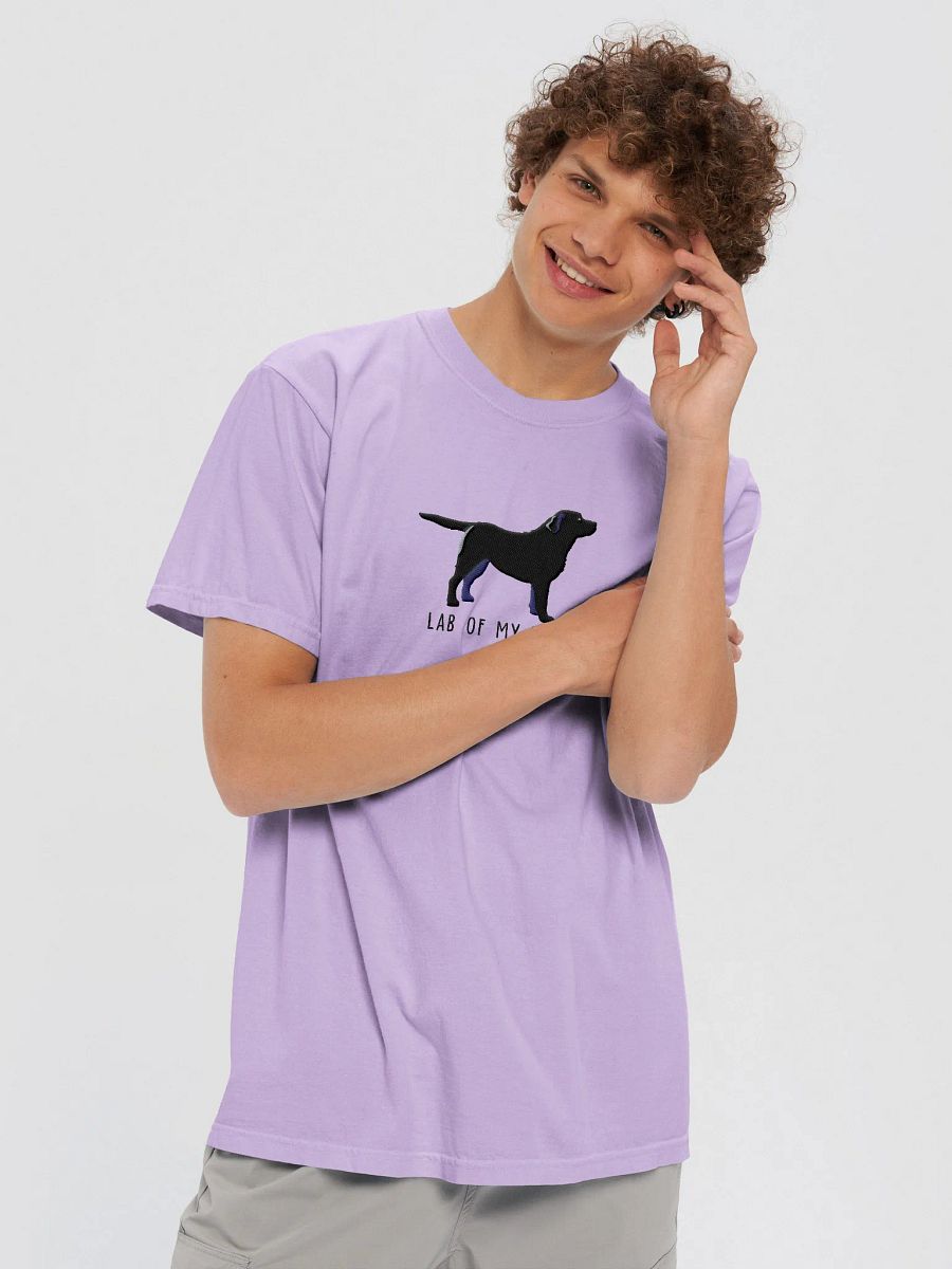 Lab of My Life T-Shirt(Embroidered) of a Labrador Retriever(Black) product image (37)