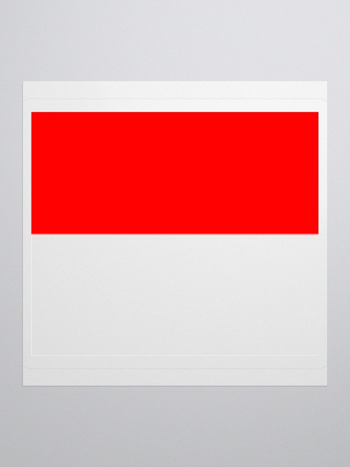 Indonesia Flag Sticker | Red White Design | Durable Vinyl | 3 Sizes product image (1)