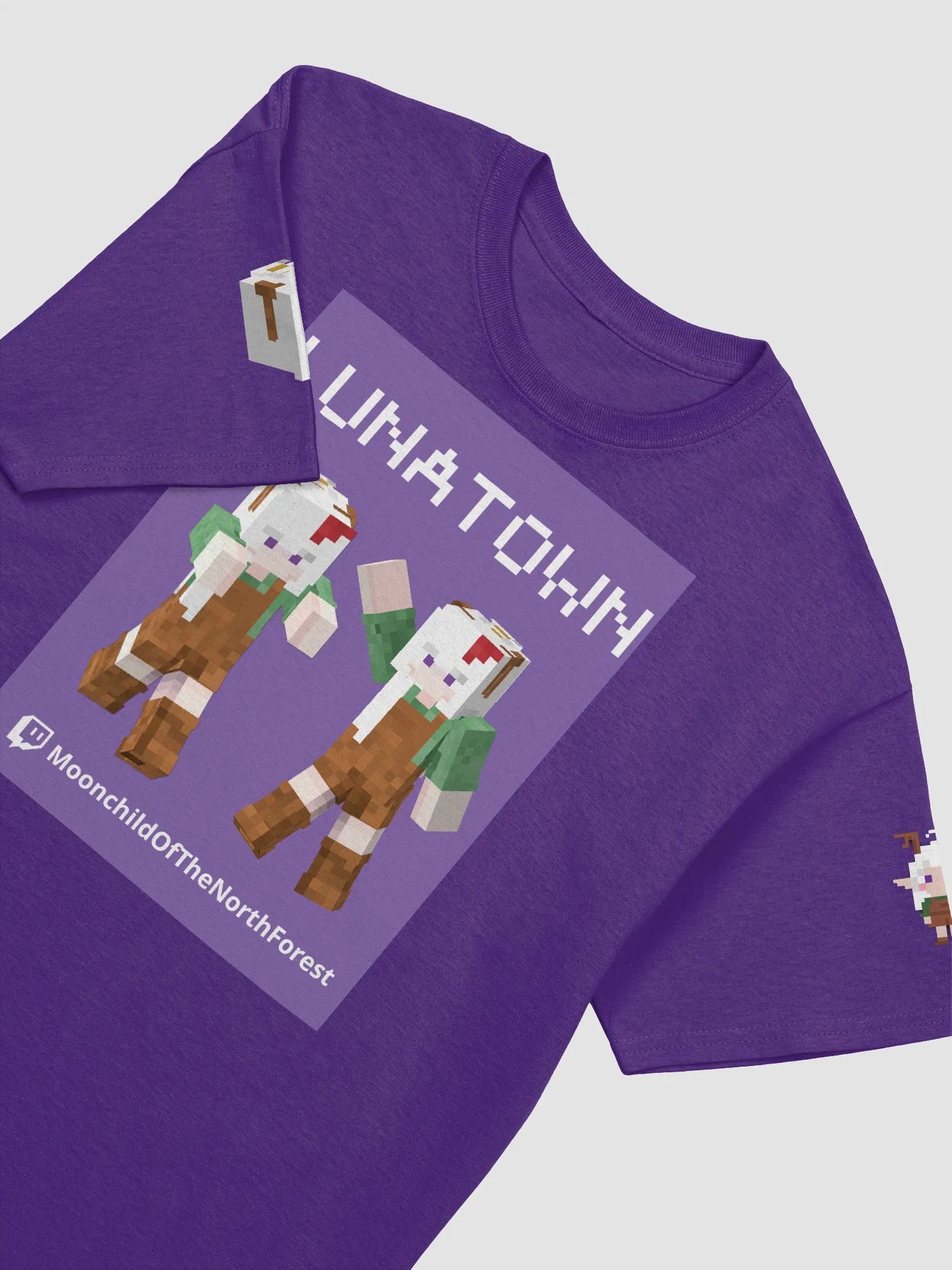 LunaTown Minecraft Short Sleeve T-shirt product image (9)