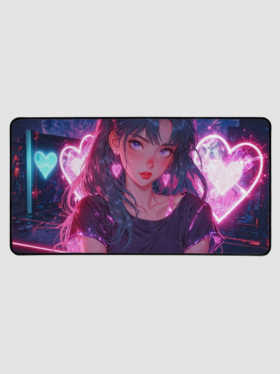 Electric Hearts Desk Mat product image (1)