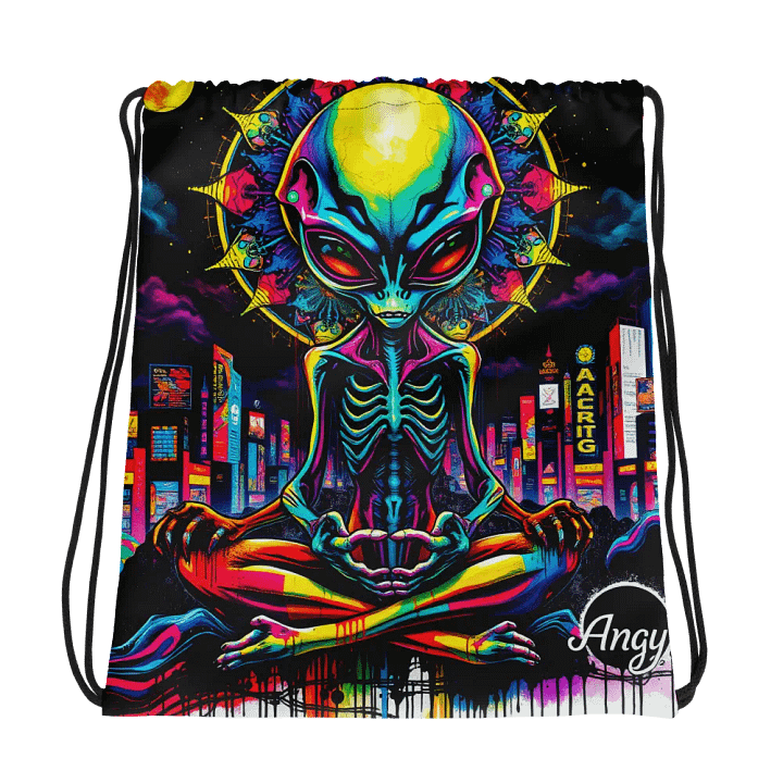 Cosmic Meditation Drawstring Bag product image (1)