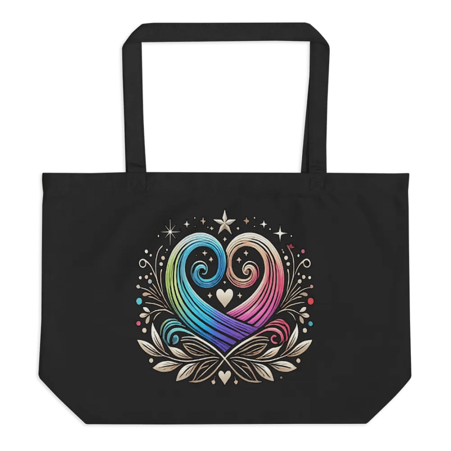 Swirling Heart Eco-Friendly Tote Bag product image (1)