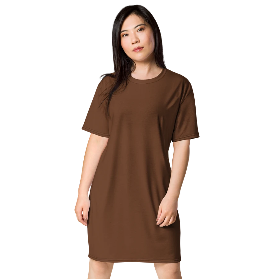 Earthly Elegance Mocha T-Shirt Dress product image (1)