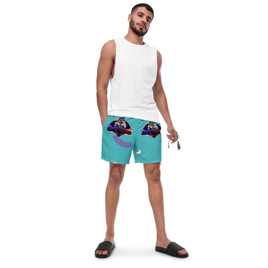 Choppercrew Emblem All-Over Print Swim Trunks product image (4)