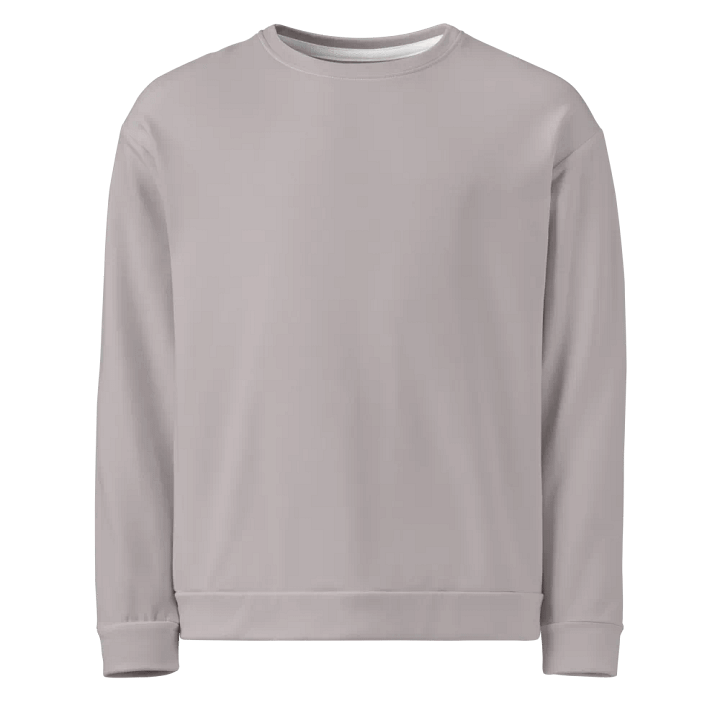 Plain Gray True Summer Unisex Recycled Polyester Heavyweight Premium Sweatshirt by Treasure Pie product image (1)