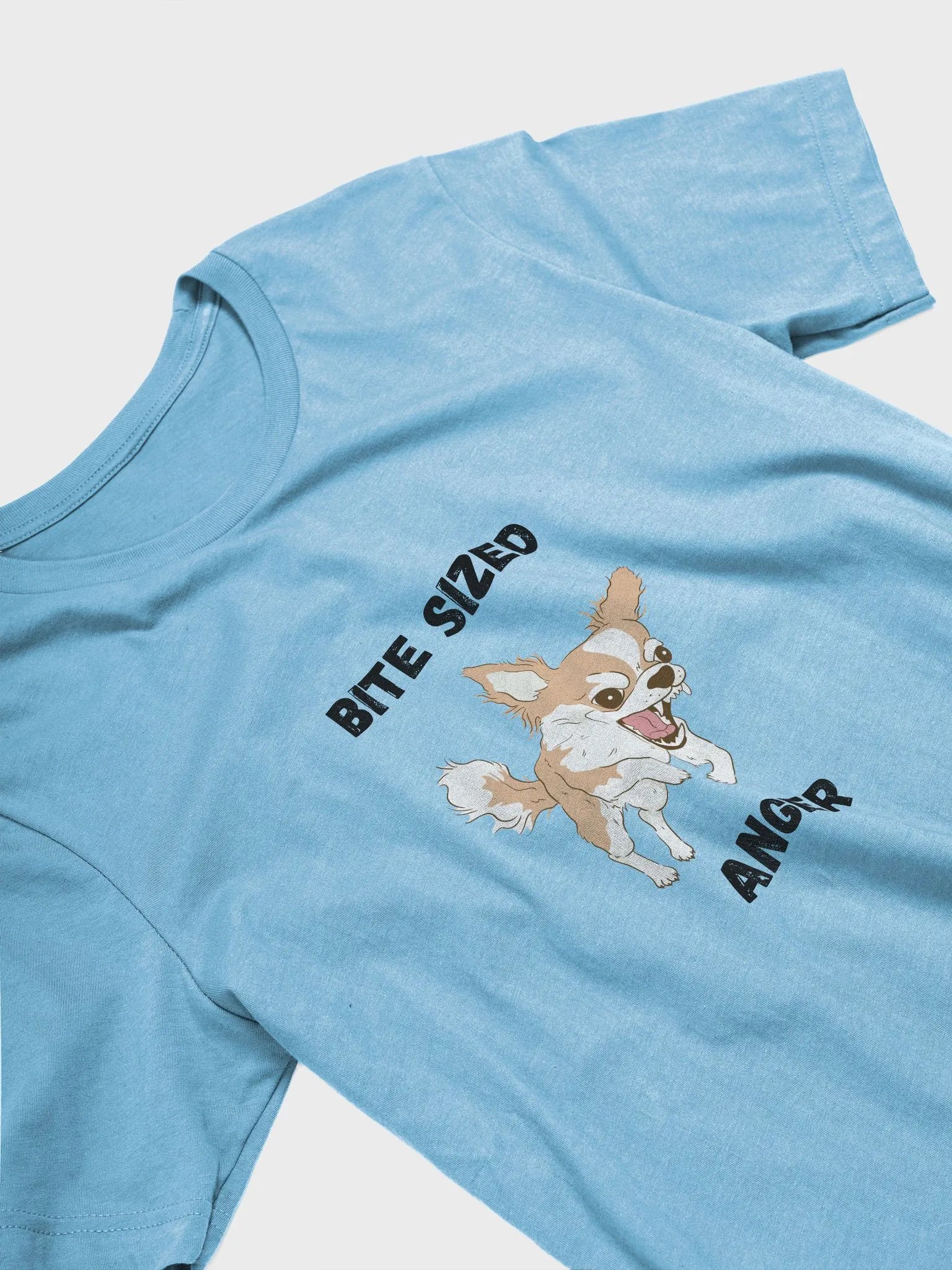 Chihuahua Tee, Angry Dog Shirt, Bite Sized Anger Top, Pet Lover Gift, Animal Graphic Tshirt product image (8)