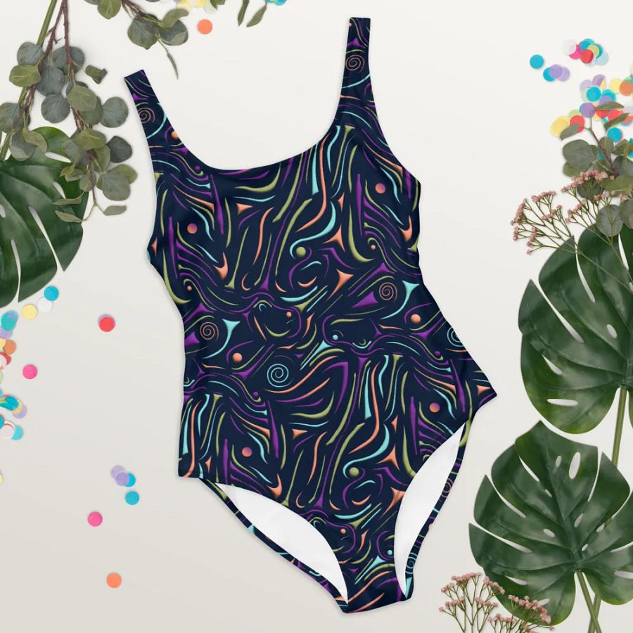 Birds in Motion One-Piece Swimsuit product image (3)