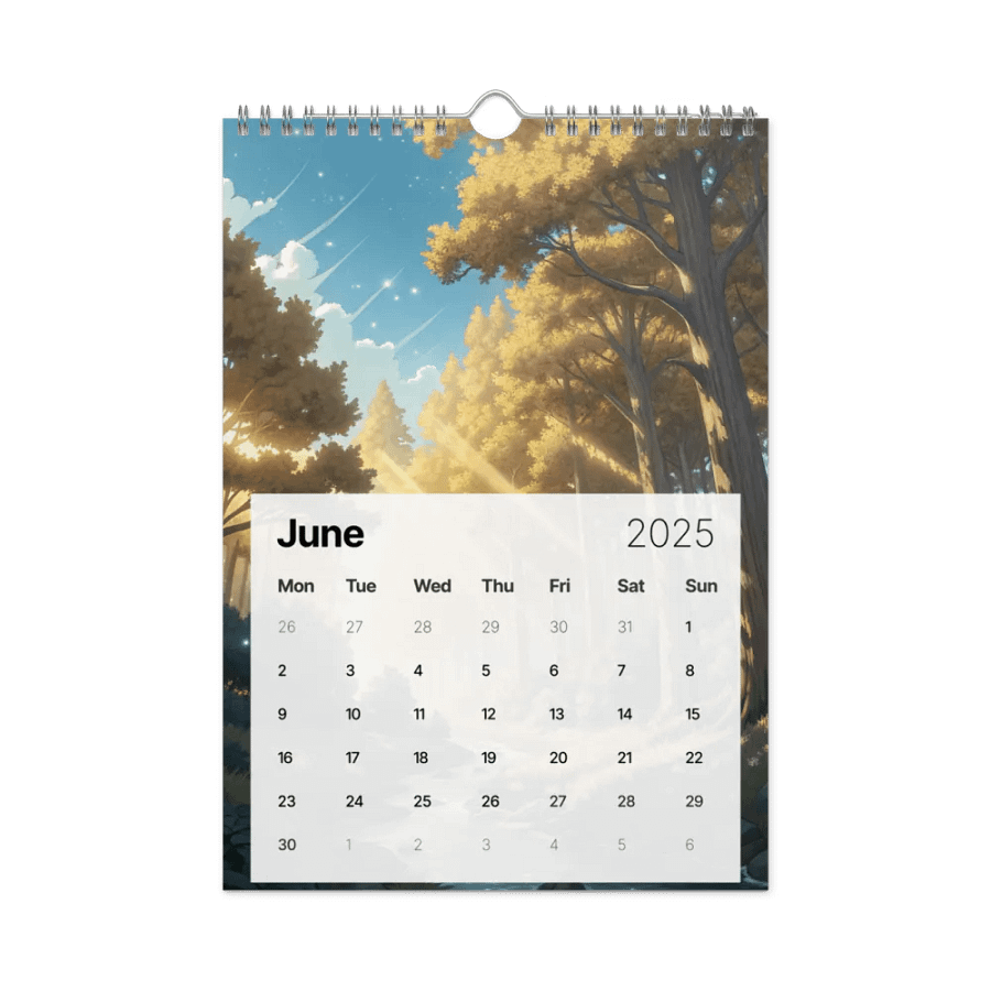 MAGICAL ANIME SEASONS WALL CALENDAR 2025 product image (8)