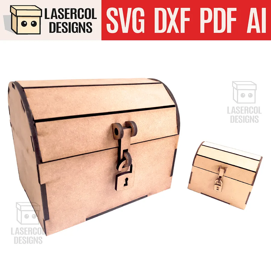 Box Chest (Two Sizes) - Laser Cut Files product image (1)