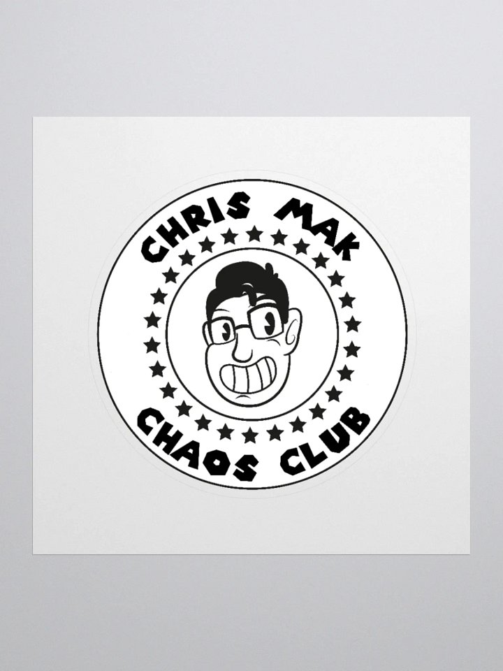 CHAOS CLUB STICKER product image (2)
