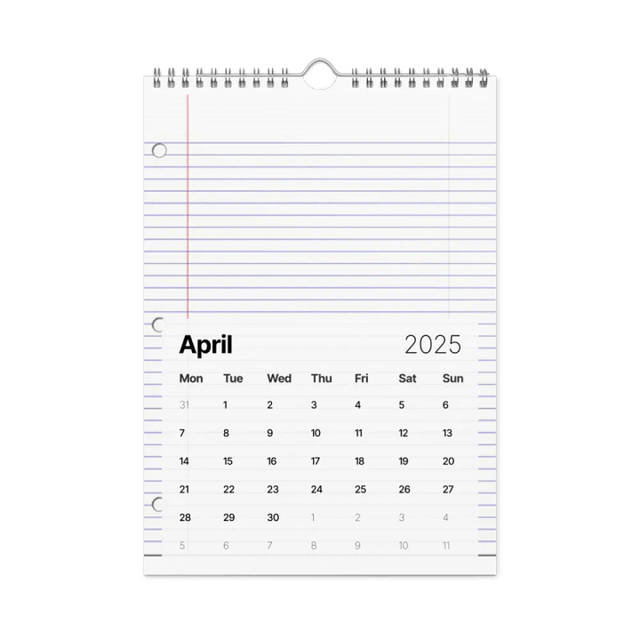 2025 Customizable Wall Calendar: Plan, Dream, Achieve product image (1)