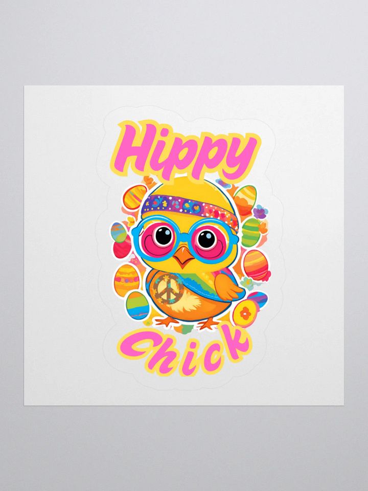 Hippy Chick Easter Sticker product image (3)