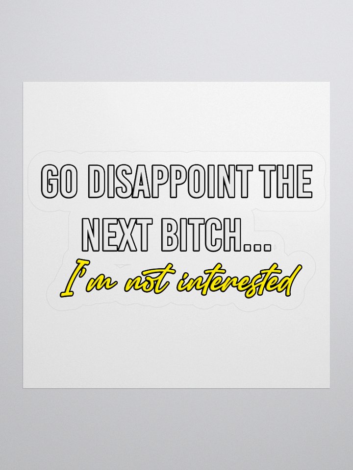 nope snark - disappoint sticker product image (1)