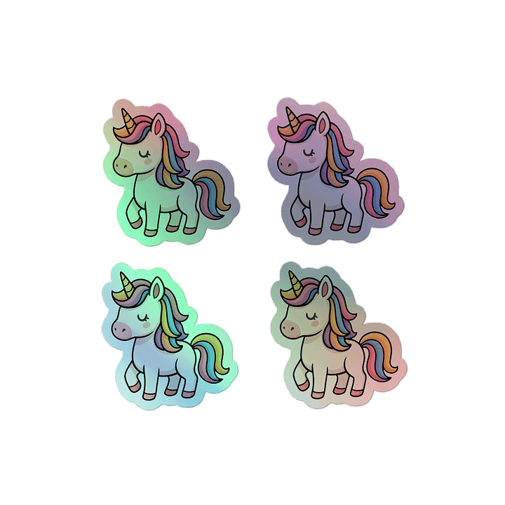 Holographic Unicorn Stickers Bundle product image (2)