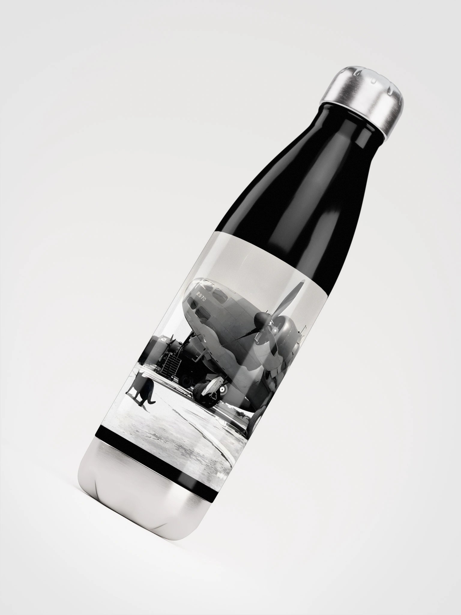 Tarmac Cat Stainless Steel Water Bottle product image (4)