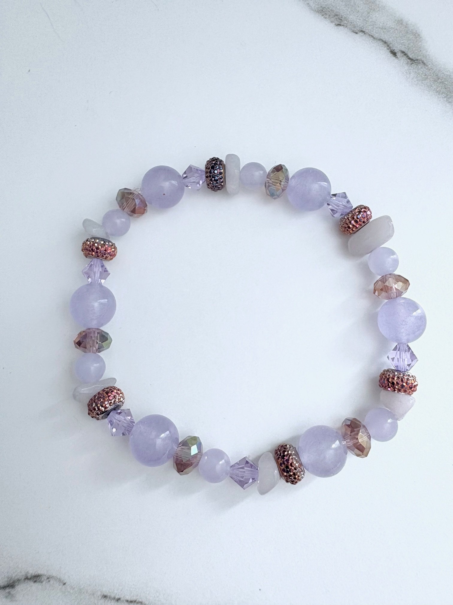 MFD-00057 | Beaded Stretch Bracelet | Handmade 8" Stretch Bracelet | Coastal Charm Jewelry by Monique Faella Designs™ product image (3)