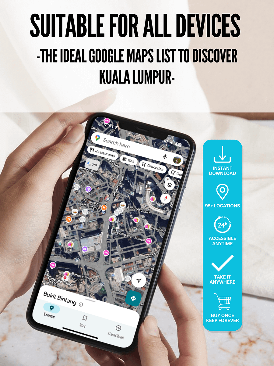 95+ Must Visit Locations in Kuala Lumpur - Ultimate Google Maps Guide product image (2)