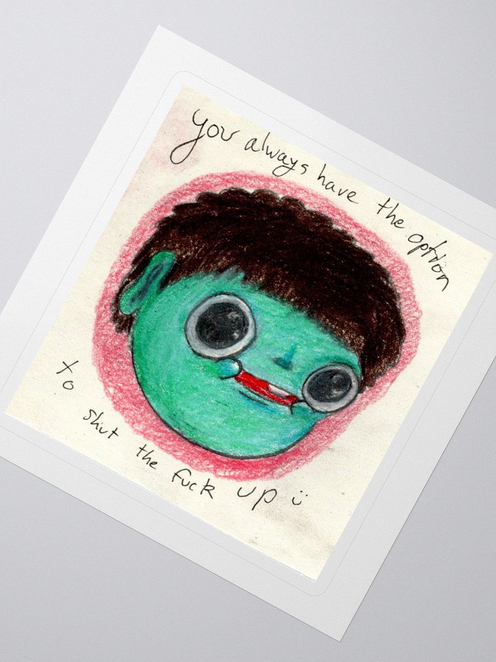 Shut Your Mouth Sticker! product image (2)