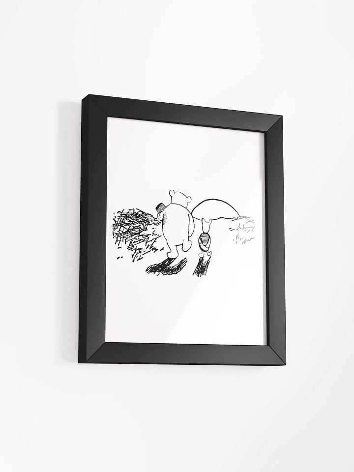 Pooh Bear and Piglet Walking and Sunset Framed Artwork product image (2)