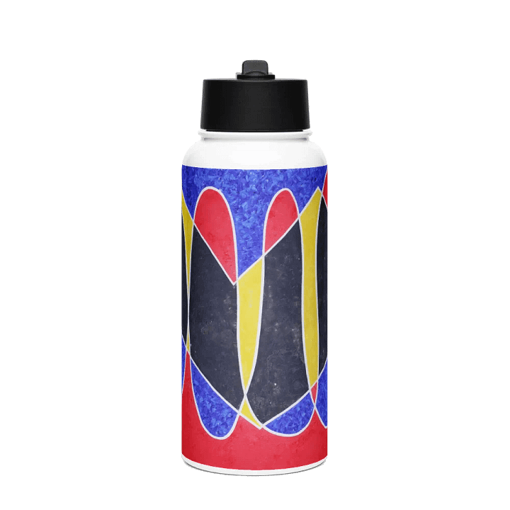 Dancing Girl Stainless Steel Water Bottle with a Straw Lid product image (1)