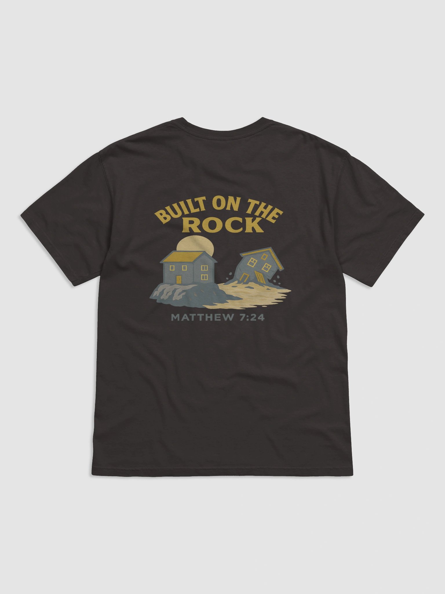 Built on the Rock – Matthew 7:24 Scripture Illustration product image (1)
